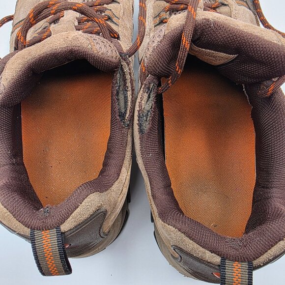 Merrell Boulder Mens Size 10 Brown Shoes Vibram Soles Camping Hiking Trails - Picture 6 of 13